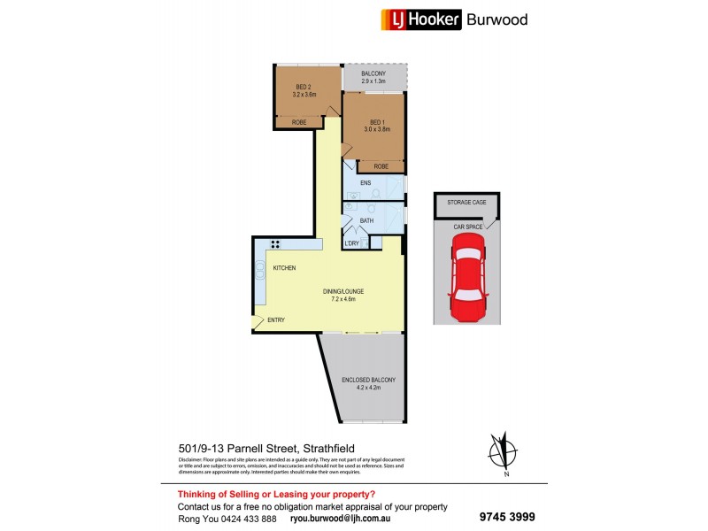 501/9-13 Parnell Street, Strathfield NSW 2135 Floorplan