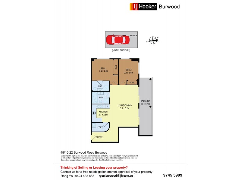48/16-22 Burwood Road, Burwood NSW 2134 Floorplan