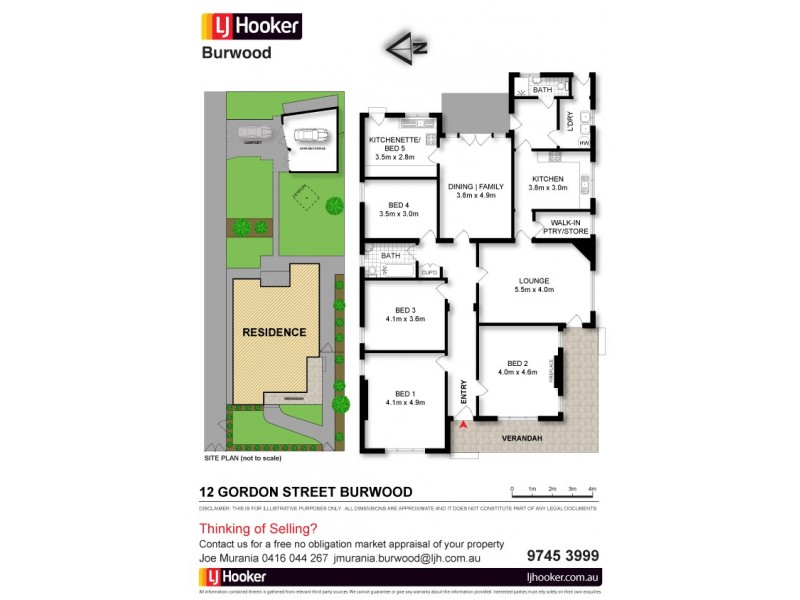 12 Gordon Street, Burwood NSW 2134 Floorplan