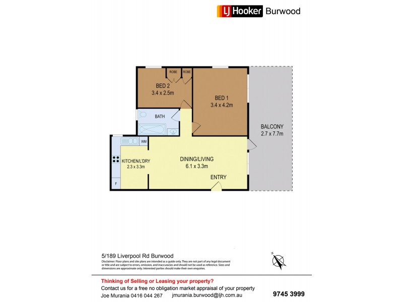 5/189 Liverpool Road, Burwood NSW 2134 Floorplan