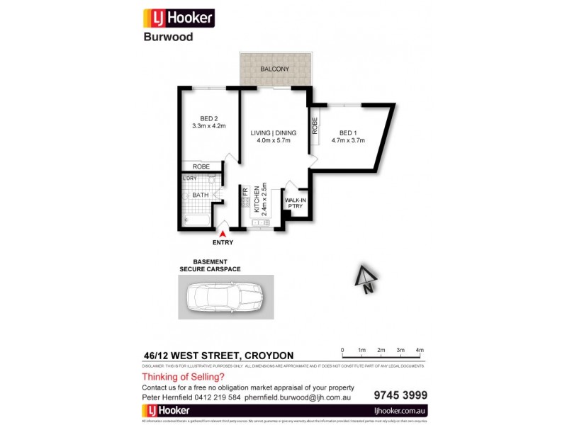 46/12 West Street, Croydon NSW 2132 Floorplan