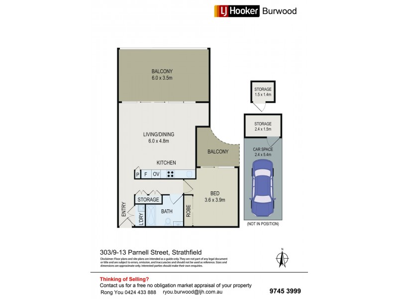 303/9-13 Parnell Street, Strathfield NSW 2135 Floorplan