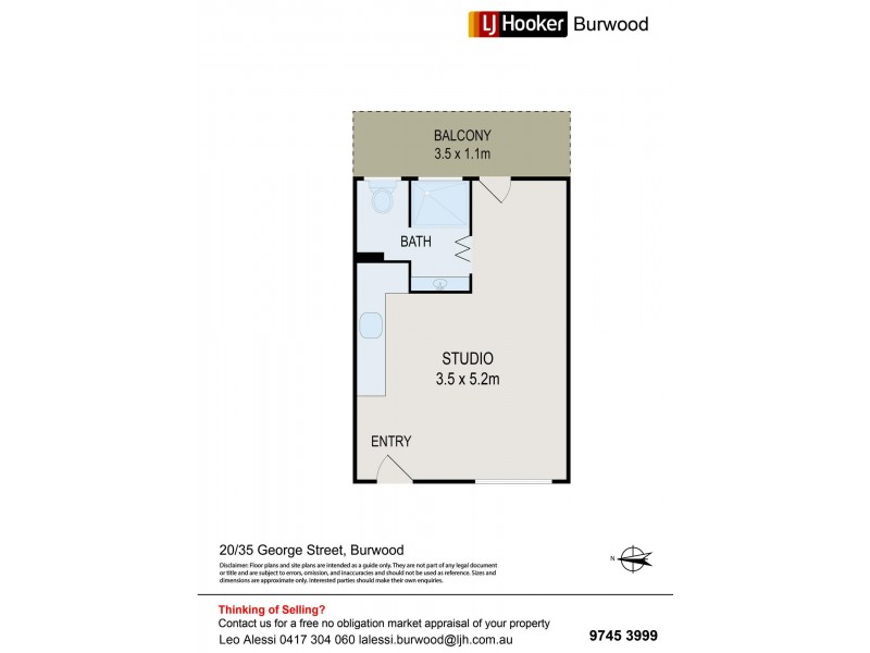 20/35 George Street, Burwood NSW 2134 Floorplan