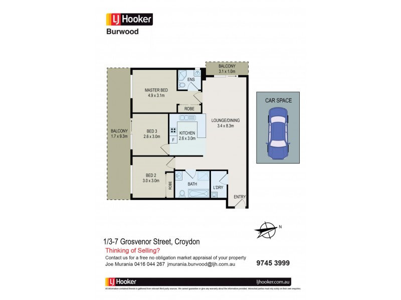 1/3-7 Grosvenor Street, Croydon NSW 2132 Floorplan