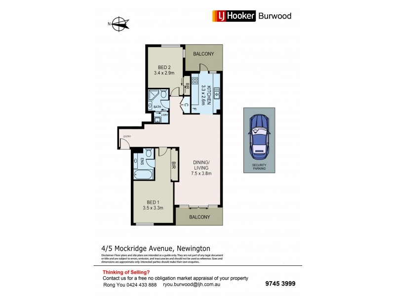4/5 Mockridge Avenue, Newington NSW 2127 Floorplan