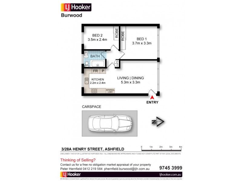 3/28A Henry Street, Ashfield NSW 2131 Floorplan