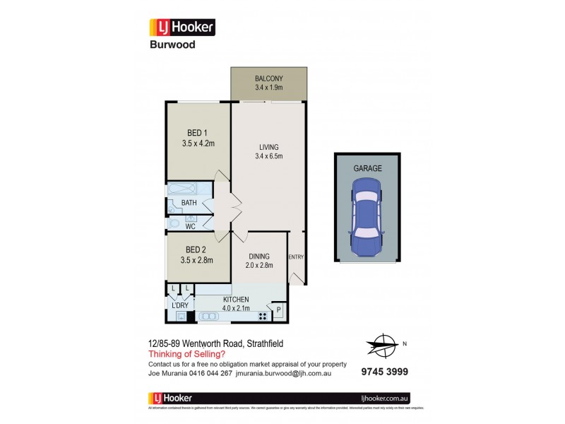 12/85-89 Wentworth Road, Strathfield NSW 2135 Floorplan