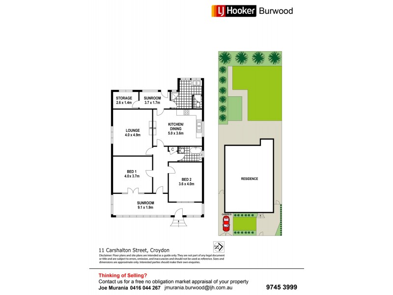 11 Carshalton Street, Croydon NSW 2132 Floorplan