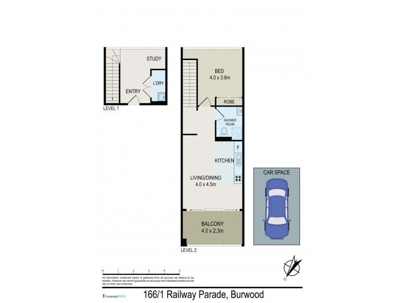166/1 Railway Parade, Burwood NSW 2134 Floorplan