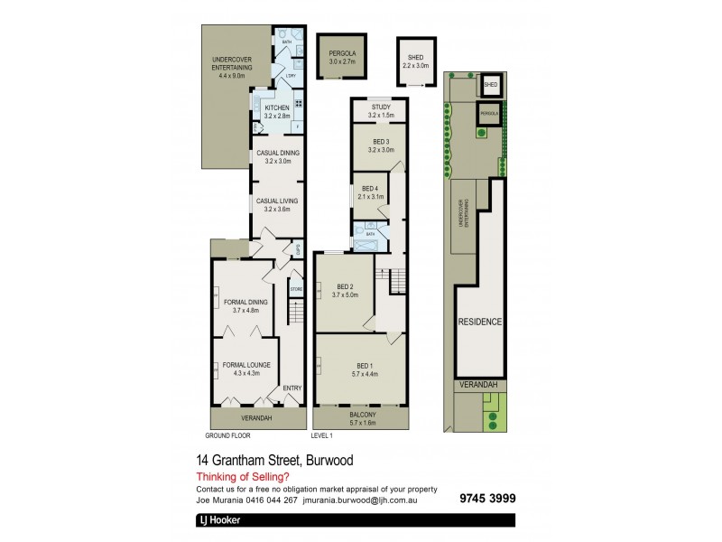 14 Grantham Street, Burwood NSW 2134 Floorplan