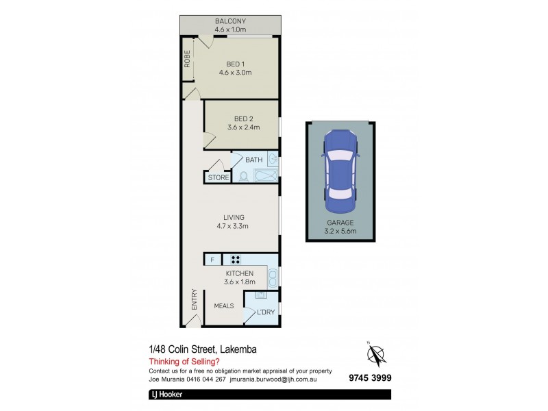 1/48 Colin Street, Lakemba NSW 2195 Floorplan