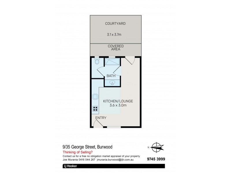 9/35 George Street, Burwood NSW 2134 Floorplan