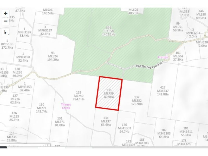 lot 136 Old Thanes Creek road, Thanes Creek QLD 4370