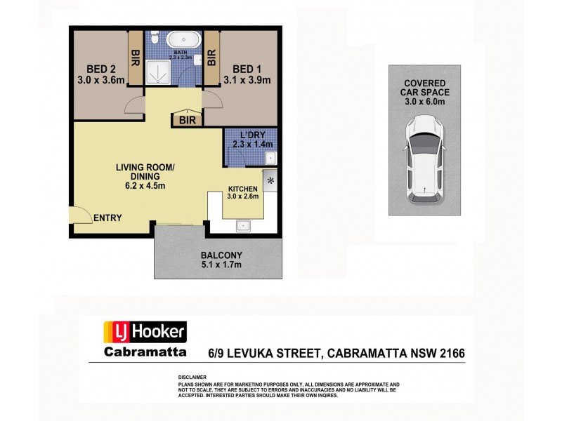 6/9 Levuka Street, Cabramatta NSW 2166 Floorplan