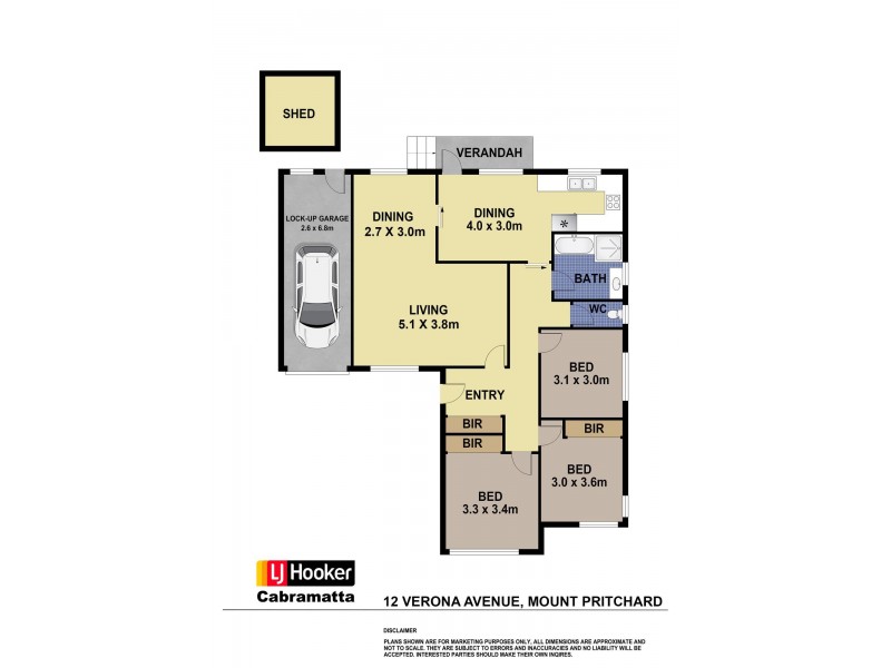 12 Verona Avenue, Mount Pritchard NSW 2170 Floorplan