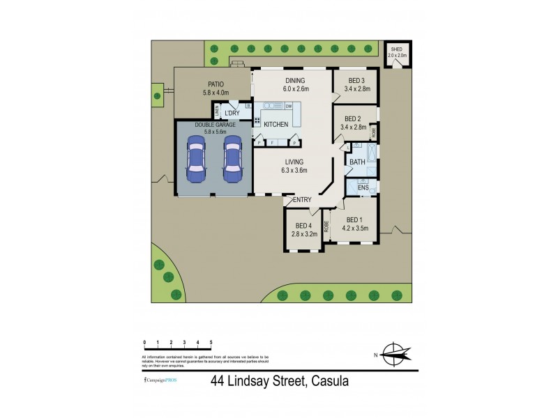 44 Lindsay Street, Casula NSW 2170 Floorplan