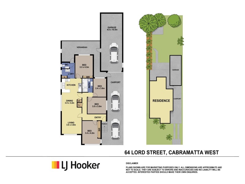 64 Lord Street, Cabramatta West NSW 2166 Floorplan