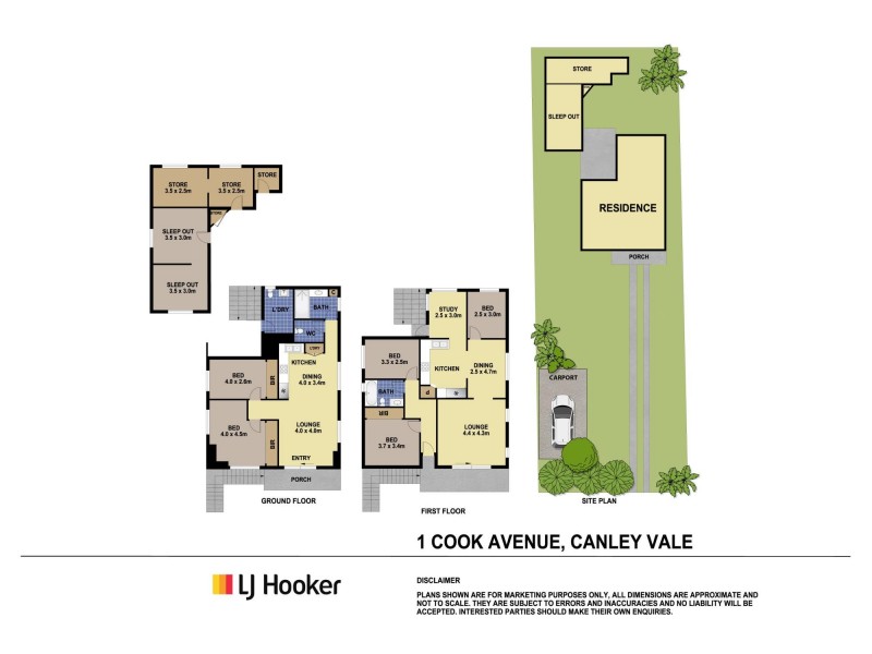 1 Cook Avenue, Canley Vale NSW 2166 Floorplan