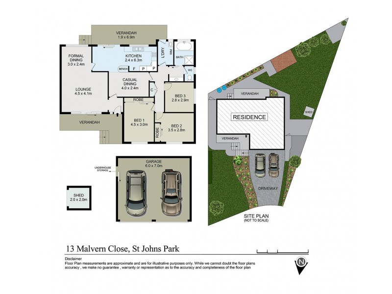 13 Malvern Close, St Johns Park NSW 2176 Floorplan