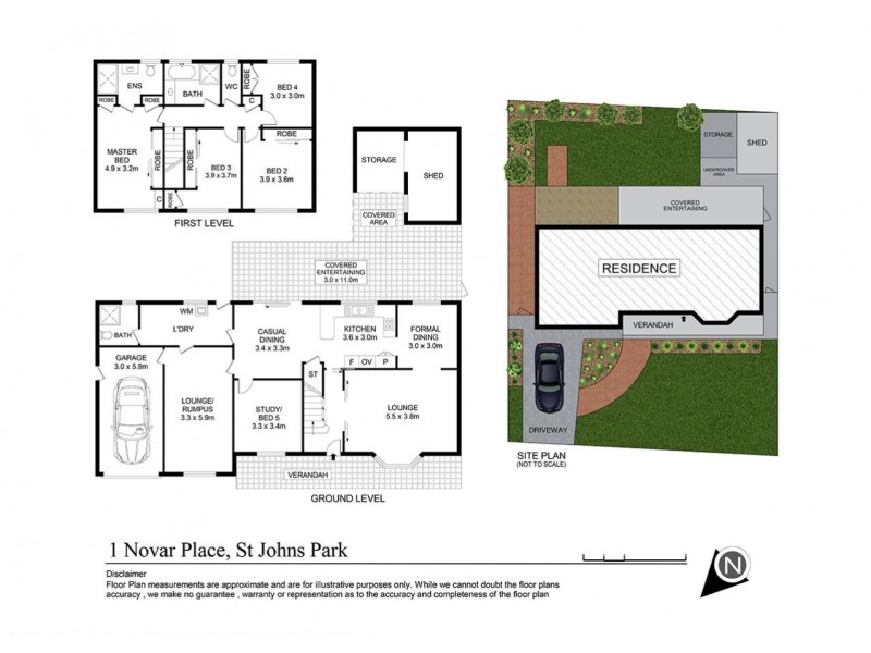 1 Novar Place, St Johns Park NSW 2176 Floorplan