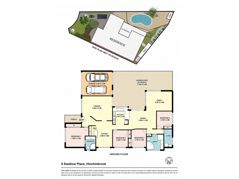9 Swallow Place, Hinchinbrook NSW 2168 Floorplan