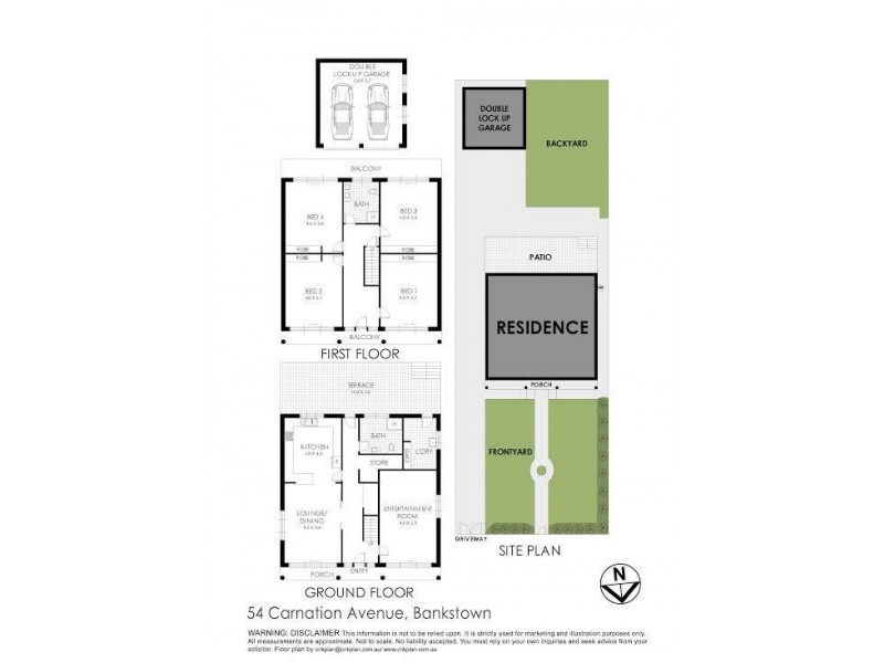 54 Carnation Avenue, Bankstown NSW 2200 Floorplan