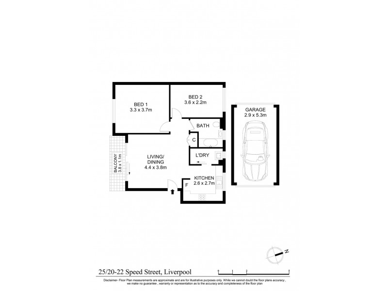 25/20 Speed Street, Liverpool NSW 2170 Floorplan
