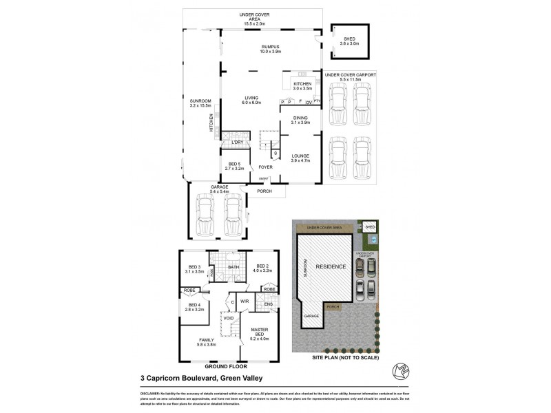 3 Capricorn Boulevarde, Green Valley NSW 2168 Floorplan