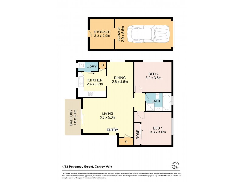 1/12 Pevensey Street, Canley Vale NSW 2166 Floorplan