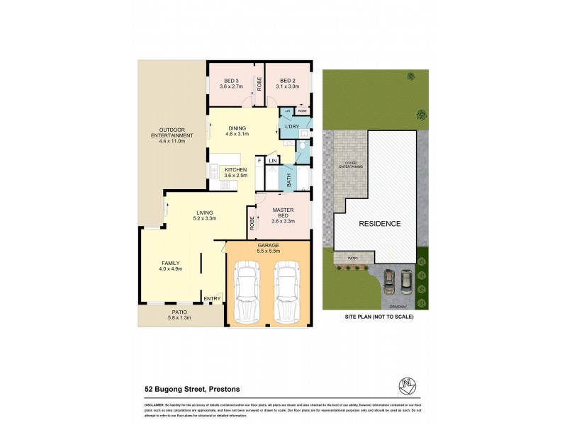52 Bugong Street, Prestons NSW 2170 Floorplan