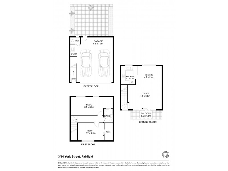 3/14 – 16 York Street, Fairfield NSW 2165 Floorplan