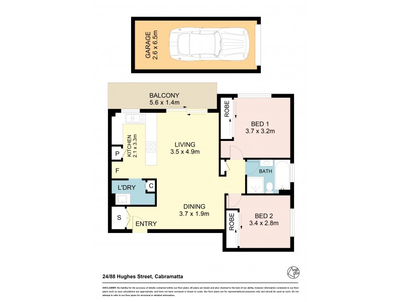 Unit 24/88 Hughes Street, Cabramatta NSW 2166 Floorplan