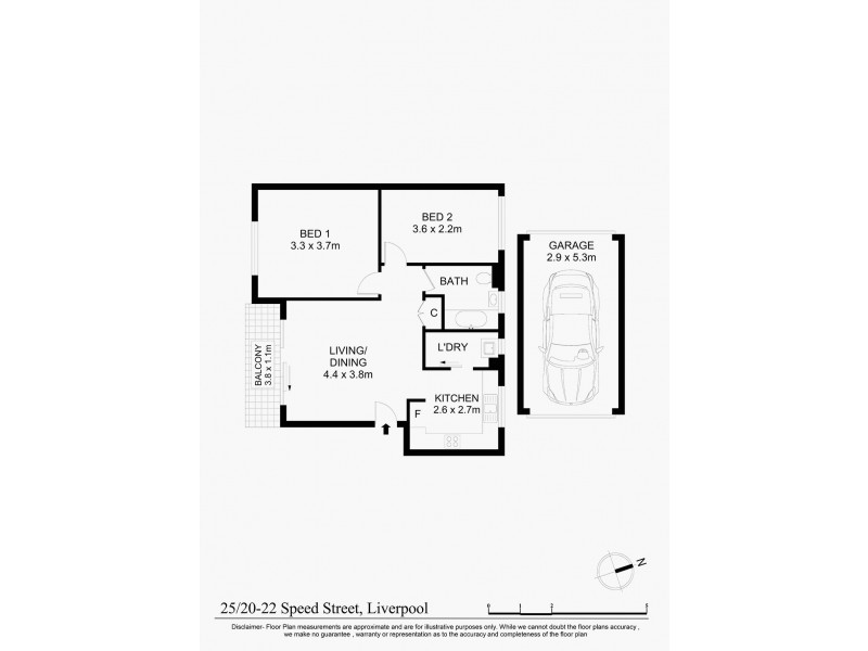 25/20 Speed Street, Liverpool NSW 2170 Floorplan