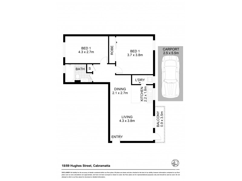 Unit 18/89 Hughes St, Cabramatta NSW 2166 Floorplan