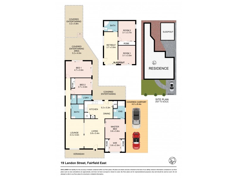 19 Landon St, Fairfield East NSW 2165 Floorplan