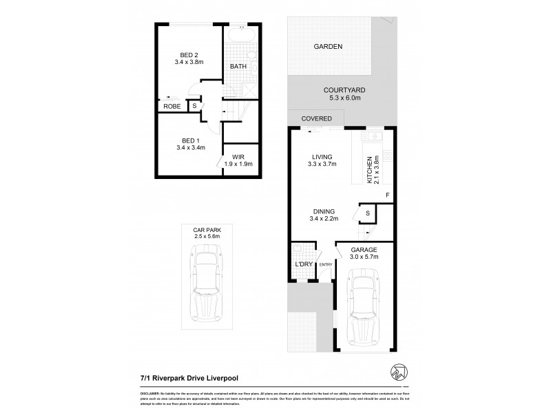 7/1 Riverpark Drive, Liverpool NSW 2170 Floorplan