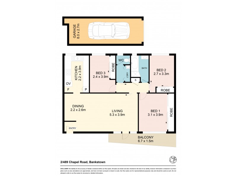 2/489 Chapel Road, Bankstown NSW 2200 Floorplan
