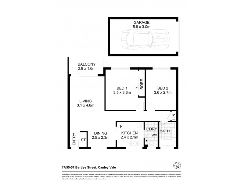 13/7 Pevensey St, Canley Vale NSW 2166 Floorplan