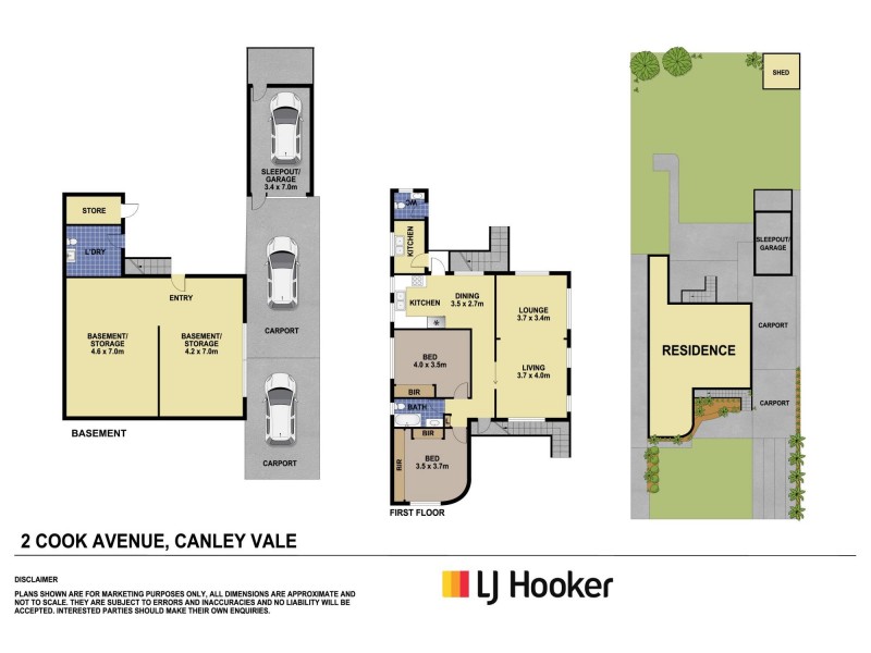 2 Cook Avenue, Canley Vale NSW 2166 Floorplan