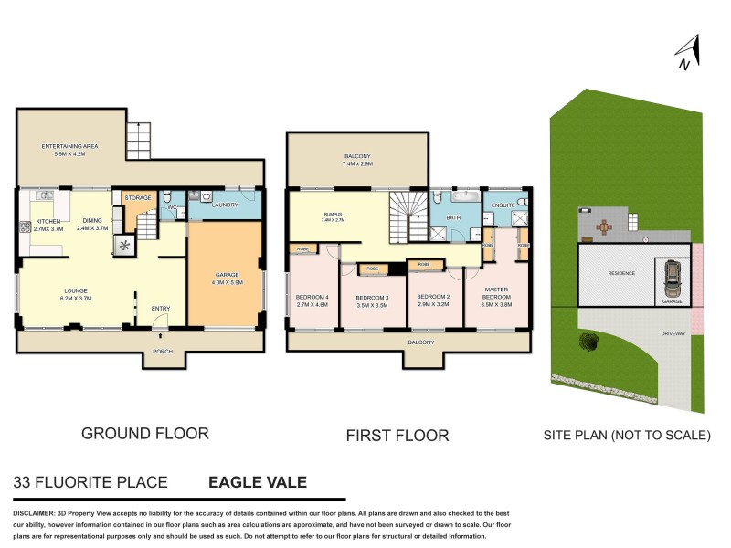 33 Fluorite Place, Eagle Vale NSW 2558 Floorplan