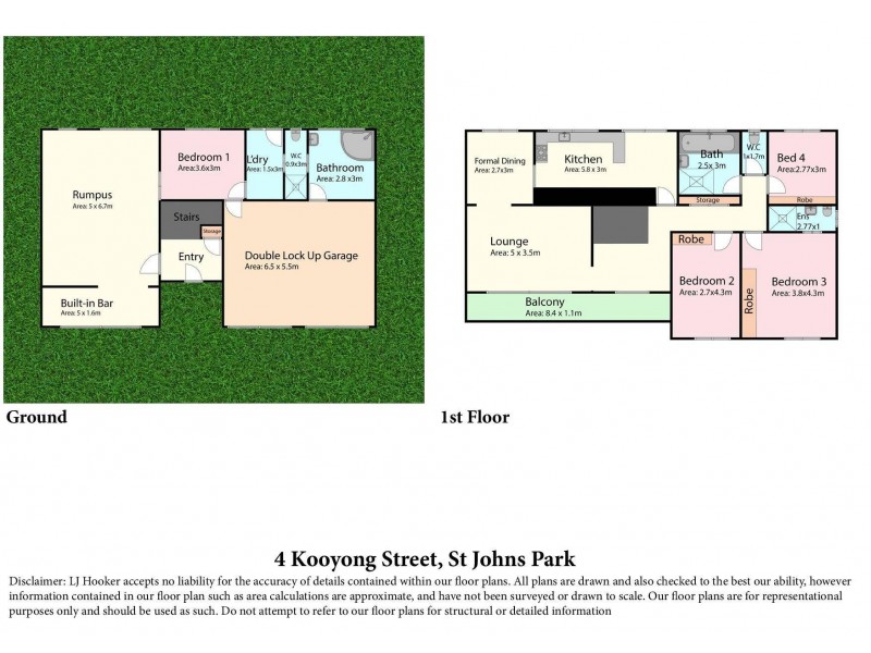 4 Kooyong Street, St Johns Park NSW 2176 Floorplan