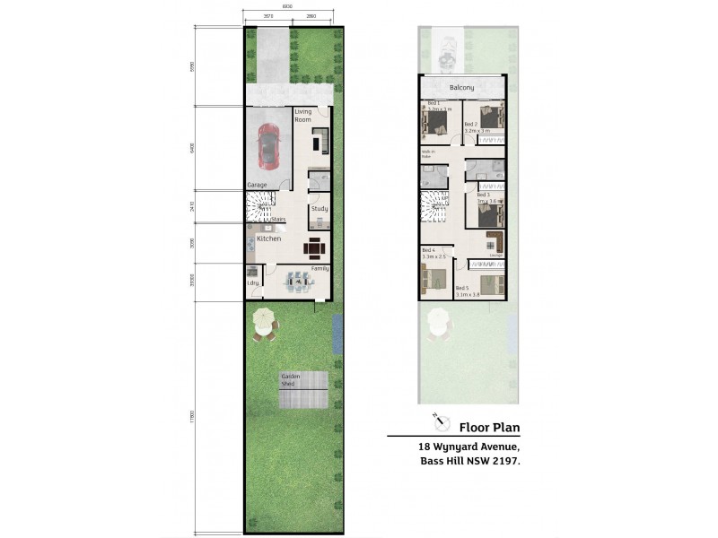 18 Wynyard Avenue, Bass Hill NSW 2197 Floorplan