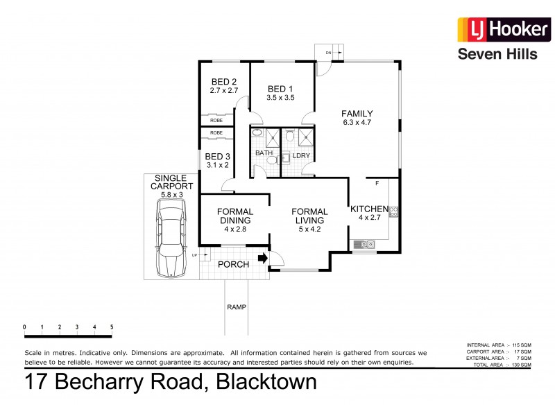 17 Becharry Road, Blacktown NSW 2148 Floorplan