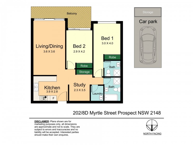 Unit 202/8D Myrtle Street, Prospect NSW 2148