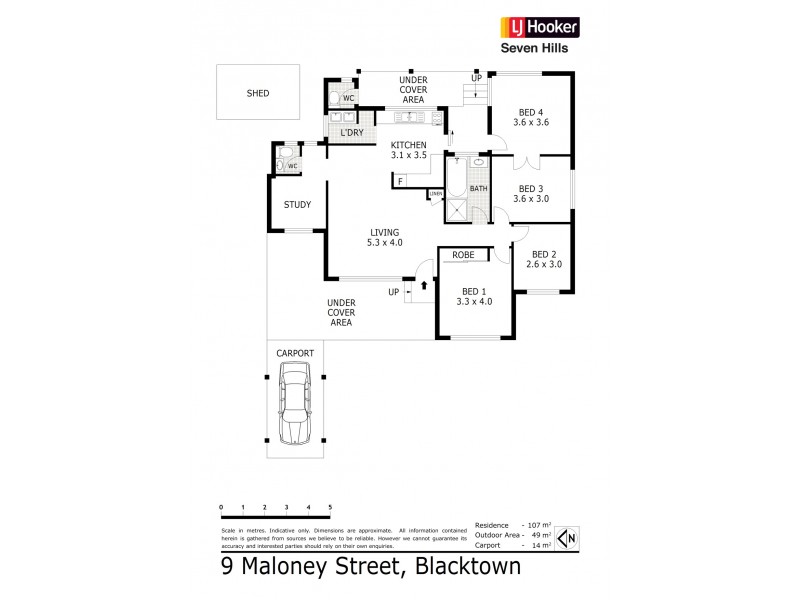 9 Maloney Street, Blacktown NSW 2148 Floorplan