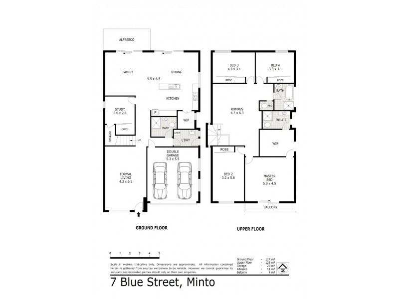 7 Blue Street, Minto NSW 2566 Floorplan