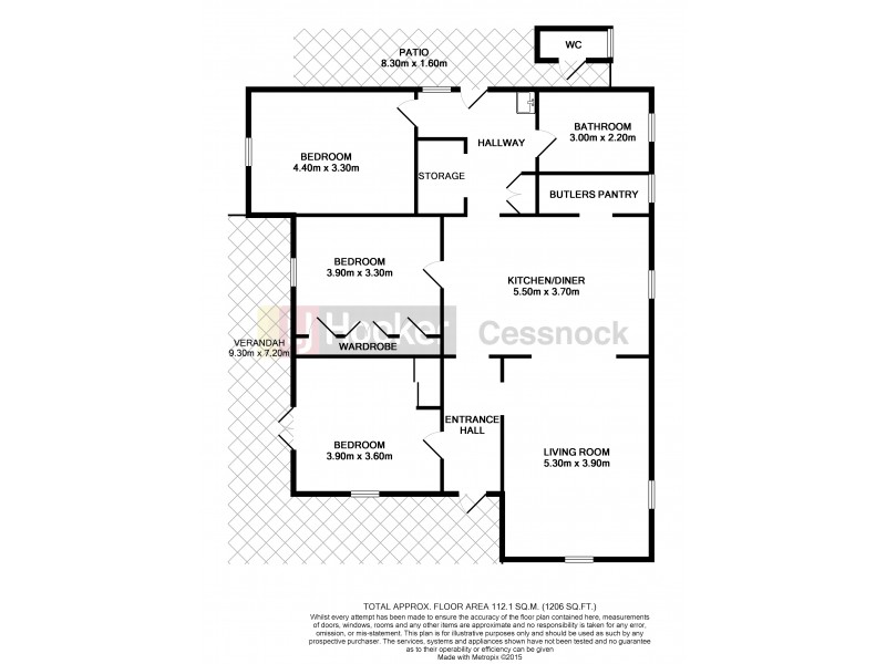 11 Elizabeth Street, Cessnock NSW 2325 Floorplan