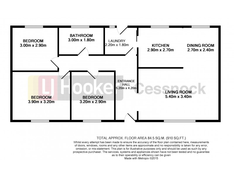 84 Macquarie Avenue, Cessnock NSW 2325 Floorplan