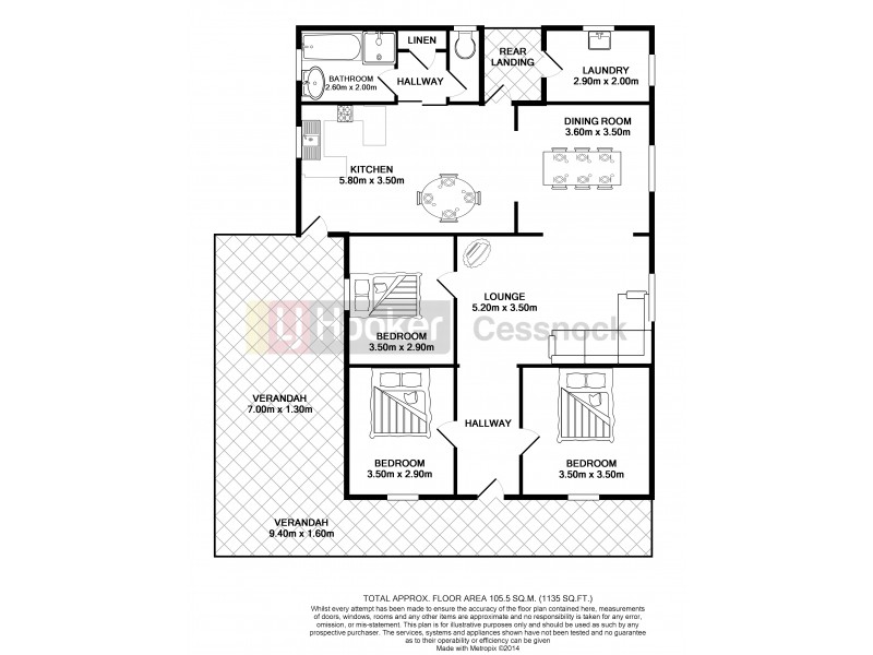 1 Mount View Road, Cessnock NSW 2325 Floorplan