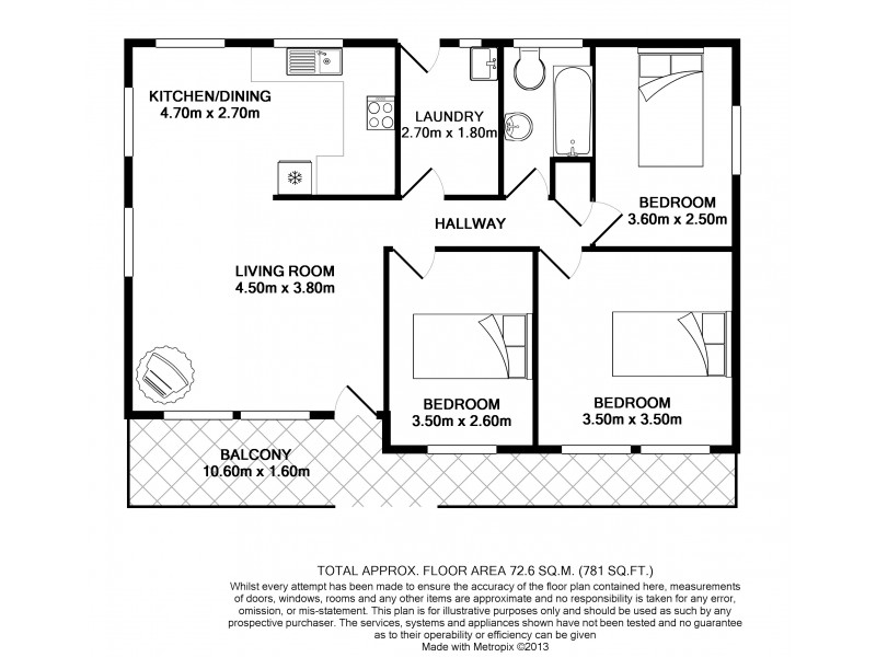 25 Alkira Ave, Cessnock NSW 2325 Floorplan